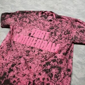 Vintage Fort Lauderdale Puffer Shirt Mens XL Pink Tie Dye Single Stitch Sleeve